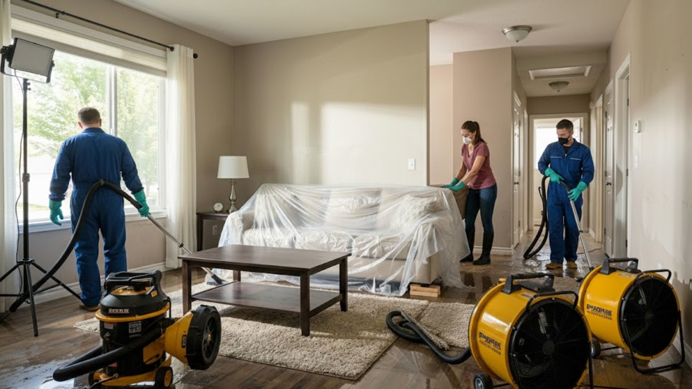 How Does Professional Water Damage Restoration in Simpsonville Work?